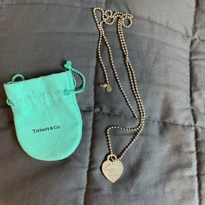 Tiffany & Co. Heart dog tag necklace